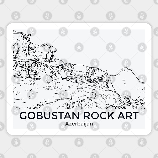 Gobustan Rock Art - Azerbaijan Magnet by Lakeric